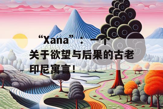  “Xana”：一个关于欲望与后果的古老印尼寓言！